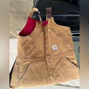 Men’s carhartt lined overalls 34x32